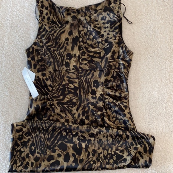 NWT London Style Leopard Print Dress 8 - Picture 5 of 8